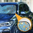 thumbnail image 3 of Cartoon Little Birds Car Windshield Sun Shade Foldable Car Front Window Visor Heat and UV Protection 55x27.6, 3 of 8