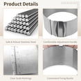 thumbnail image 4 of 2 Pcs Adjustable Cake Rings, 6-12" Stainless Steel Cake Molds with 3 Plastic Scrapers, Round and Square Cake Ring Molds with Scaling, Pastry Baking Frames, 4 of 6
