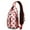 Red-13, variant on Crossbody Sling Backpack for Women Men Navy Elements Of Crab Anchor Seagull Shoulder Sling Crossbody Casual Chest Bag for Travel Sports Running Hiking
