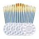 thumbnail image 3 of Juego de paleta de pinceles de pintura de 25 uds, pintura acrílica, mango de madera, herramienta de dibujo, cepillos de pelo de nailon para adultos, Gloria Pincel de artista, 3 of 9