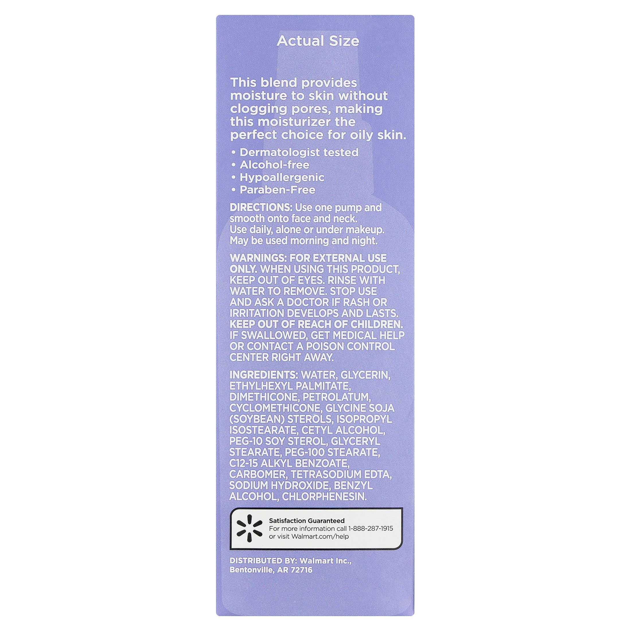 Hidratante facial Equate para piel sensible, 4 fl oz, probado por dermatólogos 8