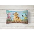 thumbnail image 2 of Carolines Treasures CK1220PW1216 Chihuahua Spring Canvas Fabric Decorative Pillow  12H x16W multicolor, 2 of 3