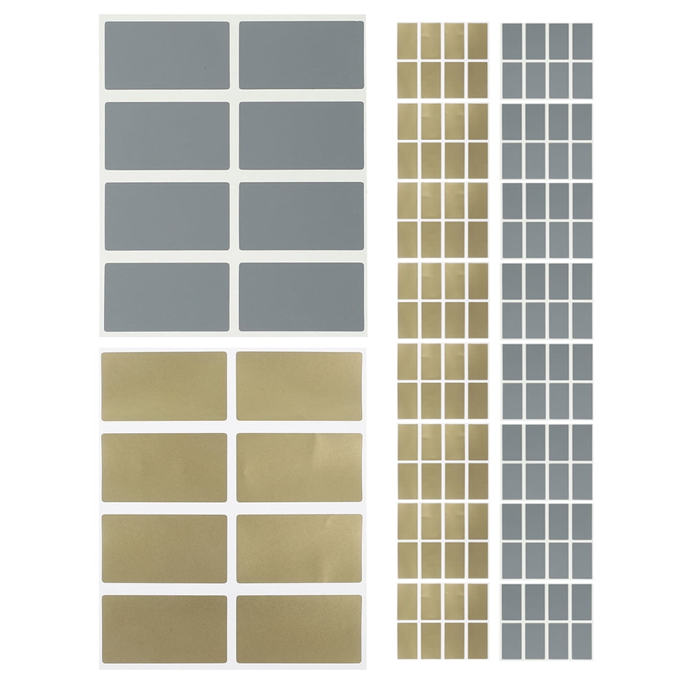 GOOHOCHY 600 pcs Rectangular Scratch Off Stickers Labels for DIY Birthday Cards Self Adhesive Hidden Surprises Scratch Off Cards for Prizes