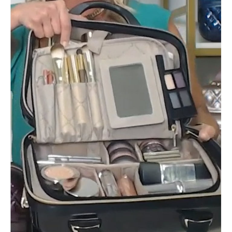Marcy McKenna 2-in-1 Essentials Beauty Case ~ Jet Black - Walmart.com