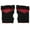 Red, variant on Brybelly Half Finger Padded Cycling Gloves, Blue