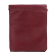 thumbnail image 1 of Bolsa de maquillaje de cuero sintético, organizador pequeño, bolsa de joyería de cuero sintético con cierre a presión, mini monedero para pulseras, Vino tinto 12x15cm, 1 of 9