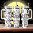 thumbnail image 2 of Jack And Sally Christmas Tumbler, Halloween Engraved Tumbler, Jack Sally Valentine Tumbler, Disney Nightmare Before Xmas 40oz Tumbler, 2 of 3