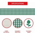 thumbnail image 6 of Green Plaid Table Runner , 13 x 72 inch Buffalo Check Table Runner St. Patrick''s Day Seasonal Kitchen Dining Table Decoration for Indoor Home Party (Green White), 6 of 6
