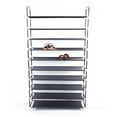 thumbnail image 3 of Svebake 10-Tier Ultra Large Capacity Shoe Rack, Non-Woven Fabrics and Steel, Black, 3 of 5