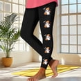 thumbnail image 5 of Costeam Womens Halloween Ghost Floral Print Leggings High Stretch Workout Yoga Pants Soft Casual Full Length Trousers Elastic Waist Slim Fit Athletic Daily Wear Base Long Pants, 5 of 5