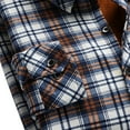 thumbnail image 4 of Fnooota Mens Plaid Shirts with Pockets, Thermal Colored Long Sleeve Business Button Down Shirts Yellow Size 2XL, 4 of 5