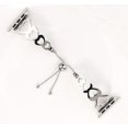 thumbnail image 3 of Pulsera con borlas en forma de corazón para Apple iWatch, correa duradera de acero inoxidable, 3 of 4