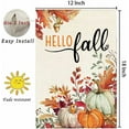 thumbnail image 6 of Fall Garden Flag 12.5x18 Double Sided for Outside Burlap, Autumn Leaves Thanksgiving Pumpkins Outdoor Seasonal Yard Flag Vintage Fall Decor 17-12, 6 of 6