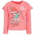 thumbnail image 3 of Disney Princess Rapunzel Snow White Ariel 3 Pack Long Sleeve T-Shirts Toddler to Big Kid, 3 of 5