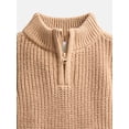 thumbnail image 2 of Wonder Nation Baby Boys Quarter Zip Sweater, Sizes 0-3M to 6-9M, 2 of 3