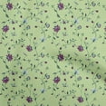 thumbnail image 1 of oneOone Cotton Poplin Light Green Fabric Floral Sewing Material Print Fabric By The Yard 56 Inch Wide, 1 of 4