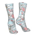 thumbnail image 7 of Bingfone Cute Rabbit And Heart Prirnt Women's Men's Fun Pattern and Solid Crew Socks-1 Pair Pack-Cool & Classic Novelty Design Gifts, 7 of 7