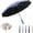 Blue + 41.34inch, variant on Reverse Umbrella – Windproof Automatic Folding Umbrella with Reflective Trim, UV Protection, Reinforced Fiberglass Ribs, Compact Travel Umbrella for Rain and Sun