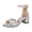 Silver, variant on Women's Glitter Sandals Open Toe Ankle Strap Chunky Block Heel Wedding Party Prom Dressy Sandals