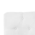 thumbnail image 5 of Naomi Home Cassandra Queen size headboard only, Height Adjustable Queen Size Headboard, Button Tufted Headboard with 12 Positions, Metal Legs, Wall/Bed Mount, Linen Fabric headboard Queen, White, 5 of 11