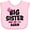 AD-Pink, variant on Inktastic Big Sister Again with Bow and Arrow Girls Baby Bib