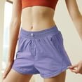 thumbnail image 2 of Sngxgn Shorts for Women Gym Yoga Workout Running Skort Spandex Shorts Cute Clothes Summer(Purple,M), 2 of 6