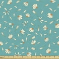 thumbnail image 1 of Chamomile Sofa Upholstery Fabric by the Yard, Romantic Daisies Pattern with Floating Petals Scattered Petals, Decorative Fabric for DIY & Home Accents, 5 Yards, Dark Seafoam White by Ambesonne, 1 of 4