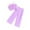 Purple, variant on JAKANYQ Toddler Girls Sleeveless Solid Color Tops And Pants 2PCS Outfits Clothes Sets For Children Clothes Pink 5-6 Years