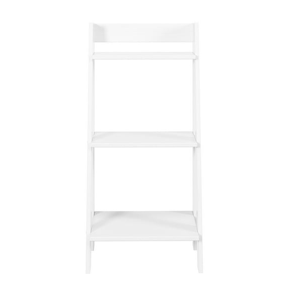 Jela Solid Wood Split 3 Shelf Ladder - White