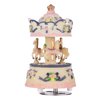 ammoon Music Box Carousel Horse Unicorn Color Change LED Light Luminous Rotating Best Gift Melody-Castle in The Sky