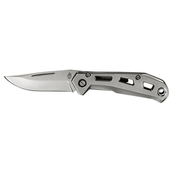 Gerber Airlift Folding Knife, Plain Edge, Silver