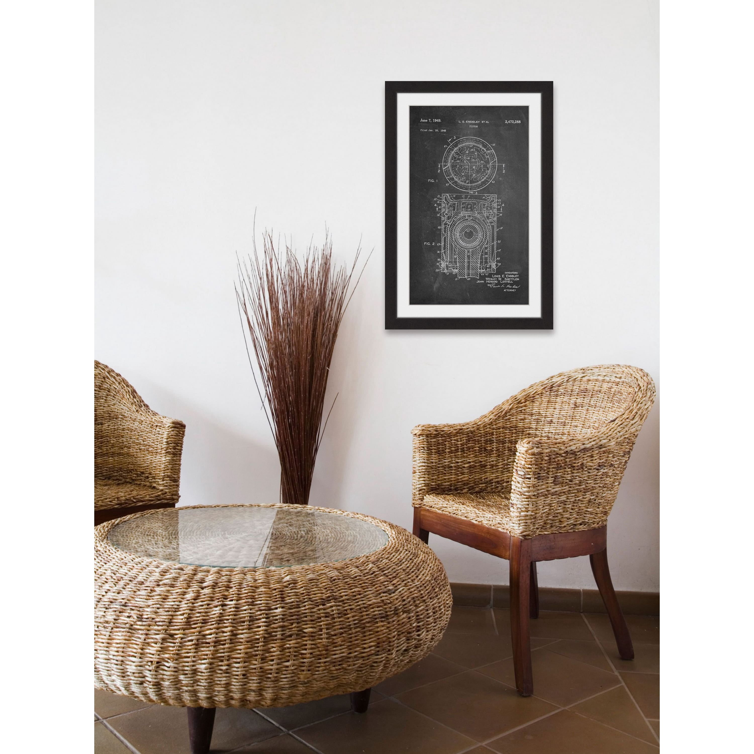 Marmont Hill - "Piston 1949 Chalk" by Steve King Framed Painting Print