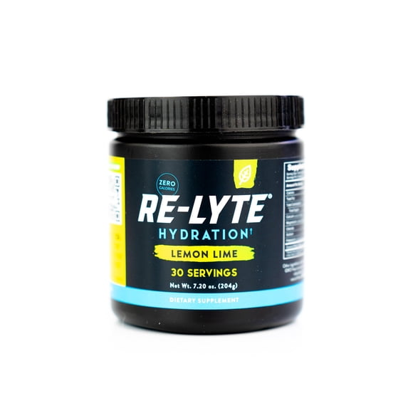 REDMOND RE-LYTE, Electrolitos Naturales con Real-Salt, Hidratación Clean sin Calorías ni Azúcares, 30 Porciones, Sabor Lemon Lime