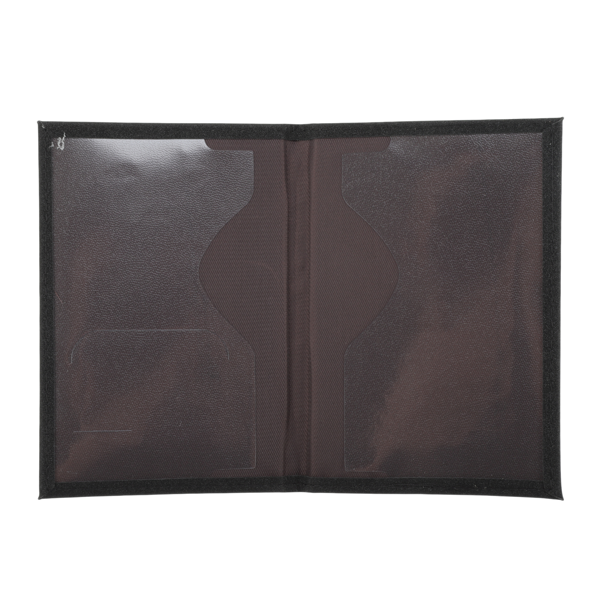 Unique Bargains Letter Airplane Pattern Passport Holder 1 Pc Black