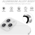thumbnail image 4 of [6 Pack] IBAOLE for iPhone 12 Pro Camera Lens Protector, Premium Tempered IBAOLE Film Aluminum Alloy Lens Ring Cover Protection Fit for iPhone 6.1 inch, 6 Pack Silver Silver, 4 of 6