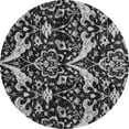 thumbnail image 1 of Ahgly Company Indoor Round Abstract Gray Modern Area Rugs, 5' Round, 1 of 4