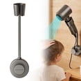 thumbnail image 1 of Yuehao Hands-Free Hair Dryer Holder with Suction Cup, 360 Rotatable Wall Mount Rack for Bathroom, Grey, 1 of 8
