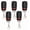 Rd-433 MHz-LOCK kit5, variant on 433MHz 4-Button Copy Cloning Remote Control | Comes with Free Battery & Key Fob | Fits Garage Door Gate Rolling Door