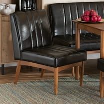 Baxton Studio Daymond Dining Chair, Dark Brown