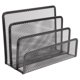 thumbnail image 4 of GOOHOCHY Organizador de escritorio con 4 compartimentos y malla metálica para archivadores y revistas, ideal para el hogar y la oficina (negro), 4 of 8