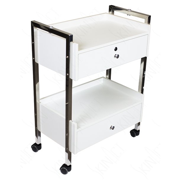 SkinAct Supreme Medical Dental Mobile Utility Cabinet & Cart with Steel  Frame and Two Drawer (High Quality) With One lockable Drawer - Walmart.com  - Walmart.com