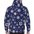 thumbnail image 7 of Naloa Snowflakes2 Men's Casual Hooded Collar Drawstring Hoodies Pullover Sweatshirts Casual Long Sleeve Shirts-4X-Large, 7 of 7