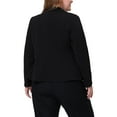 thumbnail image 3 of Agnes Orinda Plus Size Blazer for Women Work Jacket Notch Lapel Buttons Front Blazers Jackets 2024 1X Black, 3 of 6
