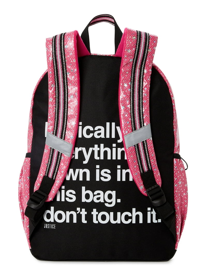 Justice Girls Stars 3-Piece Backpack Set Pink - Walmart.com