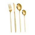 thumbnail image 4 of Juego de cubiertos de cocina de 4 piezas de acero inoxidable, cucharilla, utensilios de cocina, cubiertos Dorado, 4 of 9
