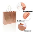 thumbnail image 4 of Reusable Shopping Bags Gift Bags with Handles Perfect for Party Favor Bags Grocery Bags Rose Gold 12 Pack, 4 of 7