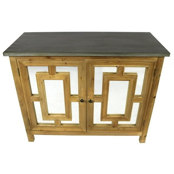 Manhattan Beach Nelson Solid Wood 2 Door Sideboard  Natural