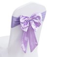 thumbnail image 1 of 20Pcs Elegant Satin Wedding/Party Chair Cover Sashes/Bows - Double-Layer Bow Ribbon Tie Back Sash, 1 of 5
