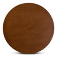 thumbnail image 3 of Baxton Studio Ela Modern and Contemporary Walnut Brown Finished 35-Inch-Wide Round Wood Dining Table, 3 of 5