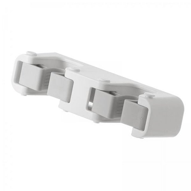 4x Soporte Organizador De Fregona Autoadhesivo Colgador De Fregona Para Garaje Jardín Doble Clip